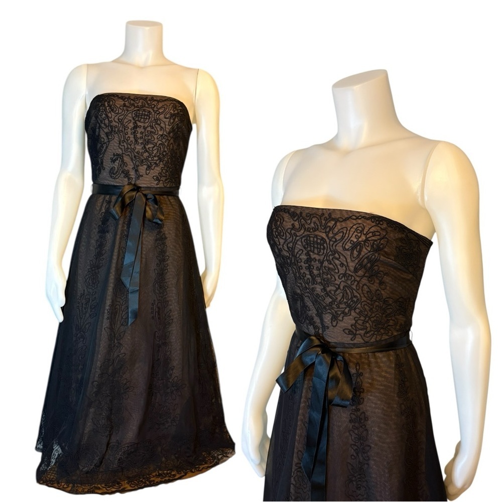 BCBG MAXAZRIA Strapless Illusion Occassion/Prom/Cocktail Dress